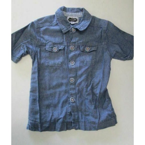 Mud Pie short sleeve button front shirt SIZE 2T - Picture 1 of 2